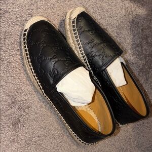 Black Espadrille Loafers